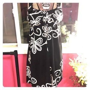 Brand new INC black and white printed dress